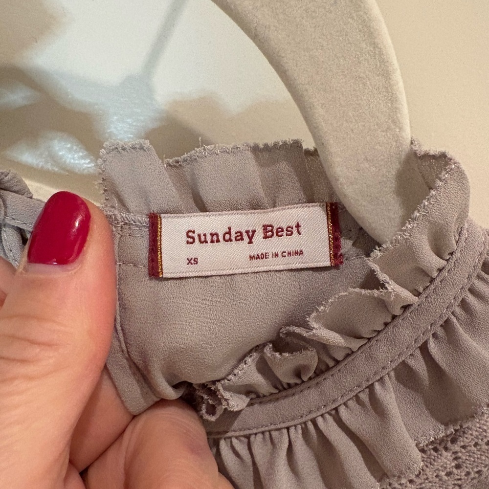 Aritzia Sunday Best Raleigh Dress, grey, size XS - Picture 7 of 7